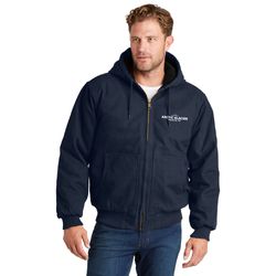Image of Cornerstone® Washed Duck Cloth Insulated Hooded Work Jacket