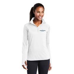 Image of Sport-Tek Ladies Sport-Wick Stretch 1/4-Zip Pullover. 
