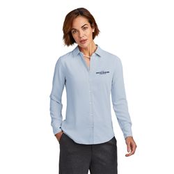 Image of Brooks Brothers Women's Full-Button Satin Blouse 