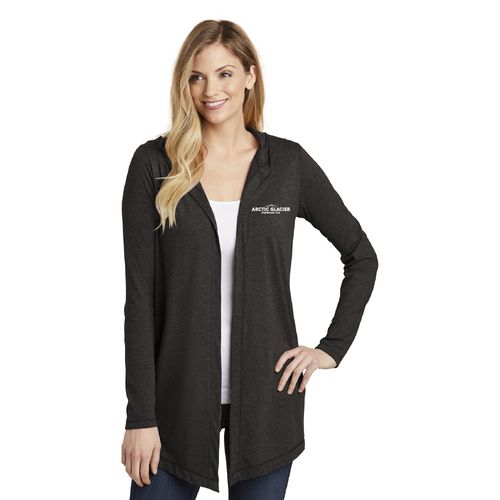District Women's Perfect Tri Hooded Cardigan. image thumbnail