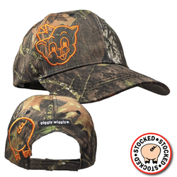 Image of Pig Head & Tail Cap in Camo/Orange
