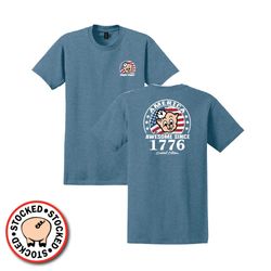 Image of America - Awesome Since 1776 T-Shirt in HEATHER INDIGO
