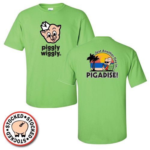 Just Another Day in PIGADISE T-Shirt in LIME image thumbnail