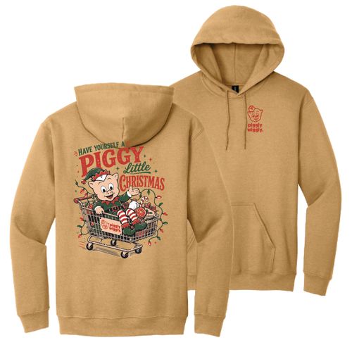 Have Yourself a Piggy Little Christmas Hooded Sweatshirt image thumbnail