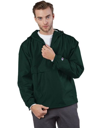 Adult Packable Anorak 1/4 Zip Jacket image thumbnail
