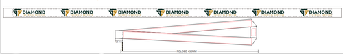 1" DTS Polyester Woven Lanyard image thumbnail