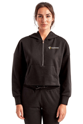 Image of Women's Alice Half-Zip Hooded Sweatshirt - TD077