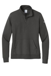 Image of Nike Ladies Club Fleece Sleeve Swoosh 1/2-Zip