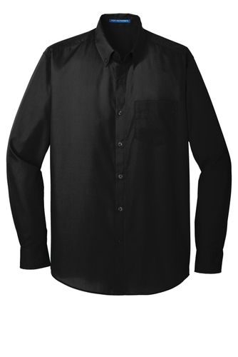 Port Authority Long Sleeve Carefree Poplin Shirt image thumbnail