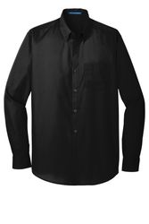 Image of Port Authority Long Sleeve Carefree Poplin Shirt