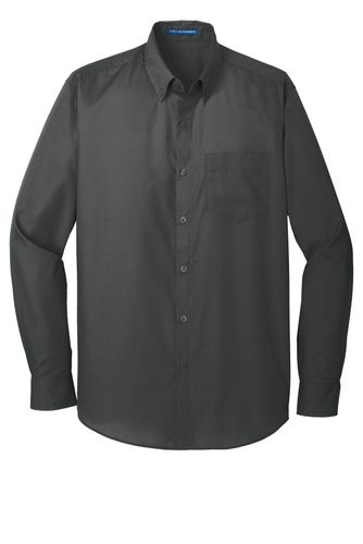 Port Authority Long Sleeve Carefree Poplin Shirt image thumbnail