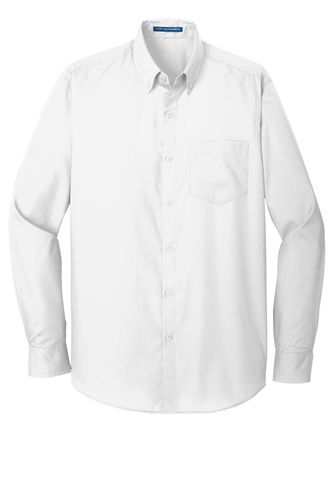 Port Authority Long Sleeve Carefree Poplin Shirt image thumbnail