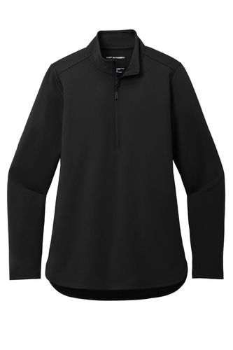 Ladies Double Knit 1/4-Zip image thumbnail