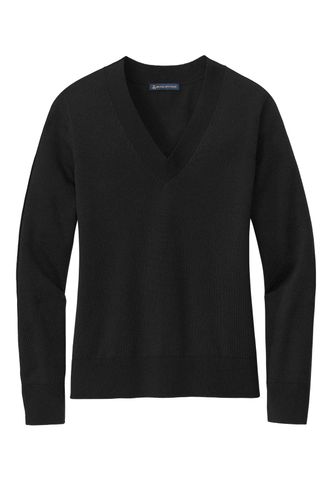 Brooks Brothers Women's Cotton Stretch V-Neck Sweater image thumbnail