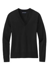 Image of Brooks Brothers Women's Cotton Stretch V-Neck Sweater