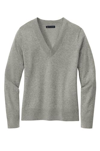 Brooks Brothers Women's Cotton Stretch V-Neck Sweater image thumbnail