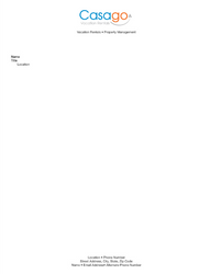 Image of Standard 8.5" x 11" Letterhead with Personalization