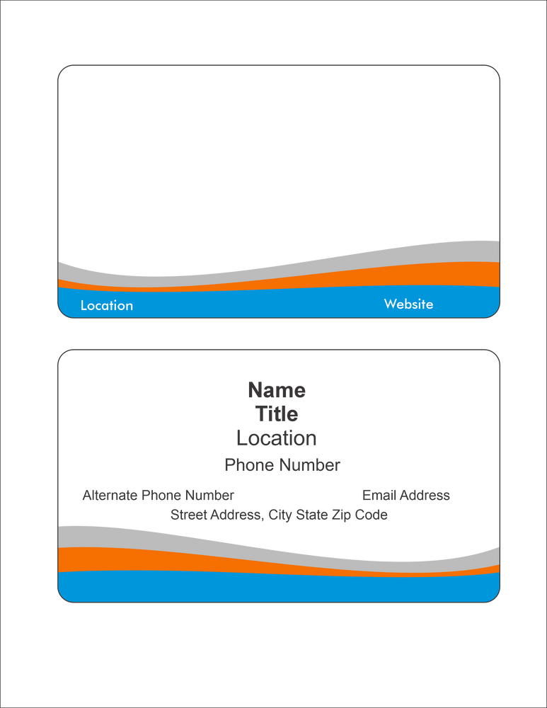 Business Cards 3.5" x 2"- Box of 100 Cards primary image