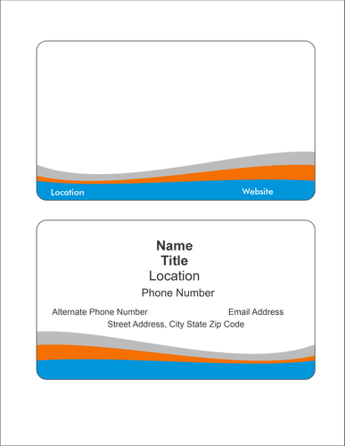 Business Cards 3.5" x 2"- Box of 100 Cards image thumbnail