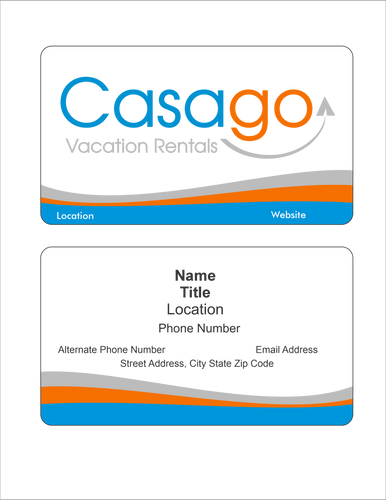 Business Cards 3.5" x 2"- Box of 100 Cards image thumbnail