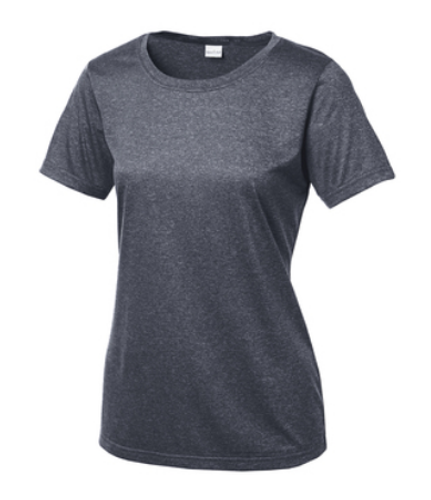 VR- 1 Color Dri-Fit Ladies Heather Tee image thumbnail