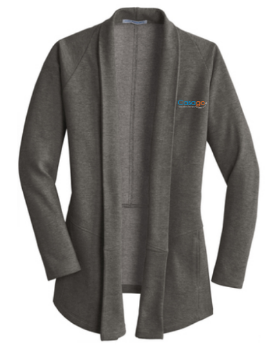 VR- 3 Color Ladies Interlock Cardigan image thumbnail