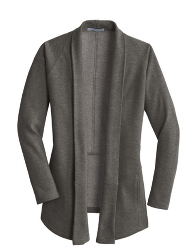 VR- 3 Color Ladies Interlock Cardigan image thumbnail