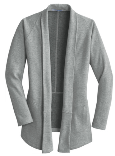 VR- 3 Color Ladies Interlock Cardigan image thumbnail