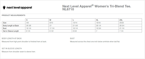 VR- 3 Color Premium Tri-Blend Ladies Tee image thumbnail