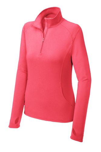 Sport-Tek Ladies Sport-Wick Stretch 1/4-Zip Pullover image thumbnail