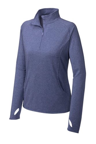 Sport-Tek Ladies Sport-Wick Stretch 1/4-Zip Pullover image thumbnail