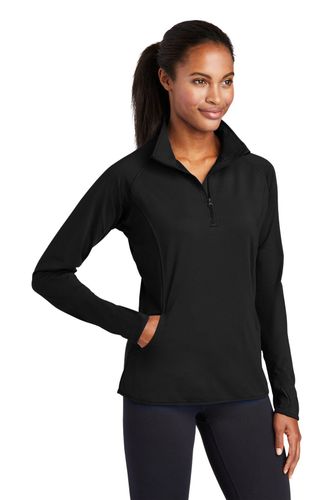 Sport-Tek Ladies Sport-Wick Stretch 1/4-Zip Pullover image thumbnail