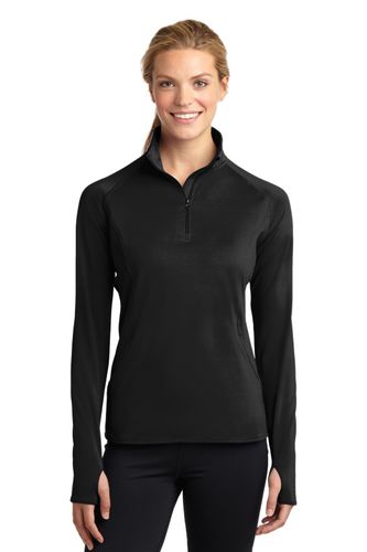 Sport-Tek Ladies Sport-Wick Stretch 1/4-Zip Pullover image thumbnail
