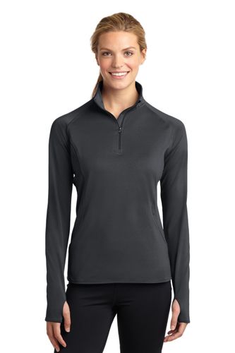 Sport-Tek Ladies Sport-Wick Stretch 1/4-Zip Pullover image thumbnail