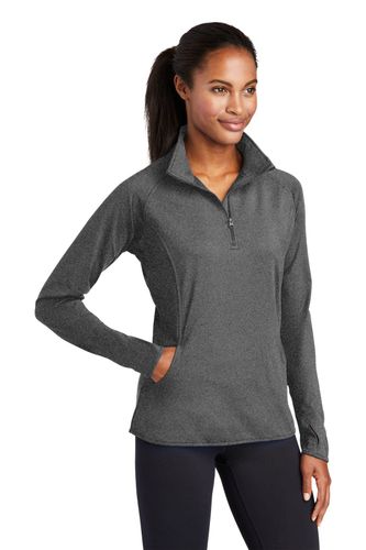 Sport-Tek Ladies Sport-Wick Stretch 1/4-Zip Pullover image thumbnail