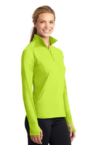 Sport-Tek Ladies Sport-Wick Stretch 1/4-Zip Pullover image thumbnail
