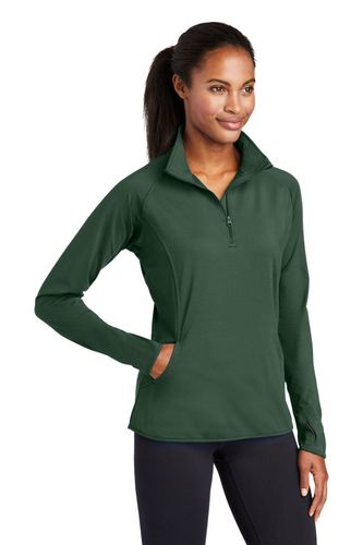 Sport-Tek Ladies Sport-Wick Stretch 1/4-Zip Pullover image thumbnail