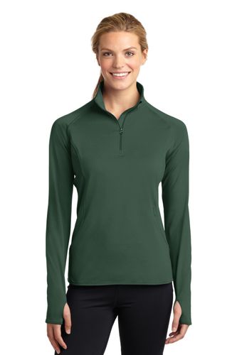 Sport-Tek Ladies Sport-Wick Stretch 1/4-Zip Pullover image thumbnail