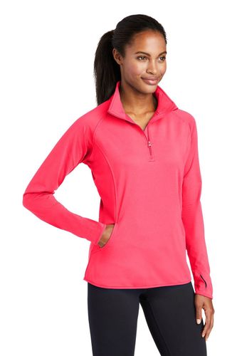 Sport-Tek Ladies Sport-Wick Stretch 1/4-Zip Pullover image thumbnail
