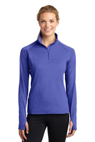 Sport-Tek Ladies Sport-Wick Stretch 1/4-Zip Pullover image thumbnail
