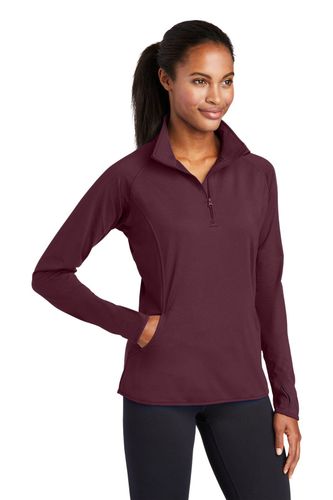 Sport-Tek Ladies Sport-Wick Stretch 1/4-Zip Pullover image thumbnail