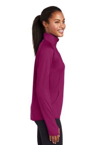 Sport-Tek Ladies Sport-Wick Stretch 1/4-Zip Pullover image thumbnail