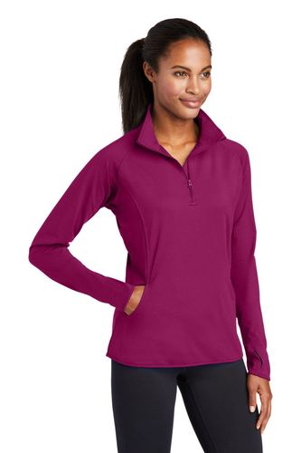 Sport-Tek Ladies Sport-Wick Stretch 1/4-Zip Pullover image thumbnail