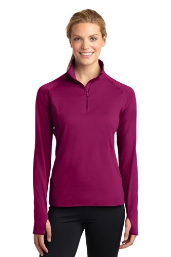 Sport-Tek Ladies Sport-Wick Stretch 1/4-Zip Pullover image thumbnail