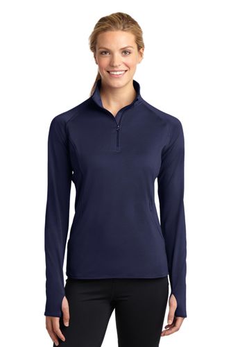 Sport-Tek Ladies Sport-Wick Stretch 1/4-Zip Pullover image thumbnail
