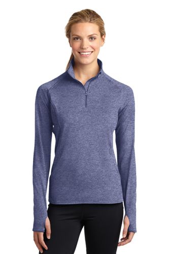 Sport-Tek Ladies Sport-Wick Stretch 1/4-Zip Pullover image thumbnail