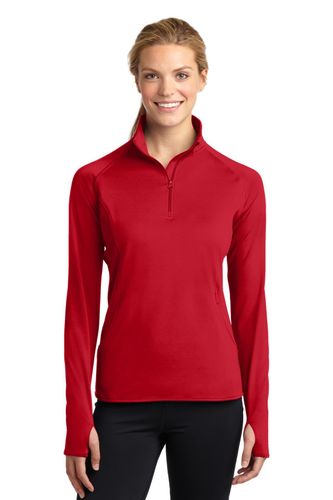 Sport-Tek Ladies Sport-Wick Stretch 1/4-Zip Pullover image thumbnail