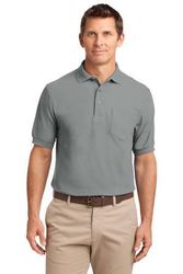 Image of Port Authority Silk Touch Polo with Pocket