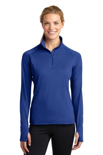 Sport-Tek Ladies Sport-Wick Stretch 1/4-Zip Pullover image thumbnail