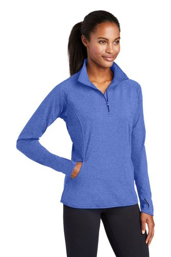 Sport-Tek Ladies Sport-Wick Stretch 1/4-Zip Pullover image thumbnail